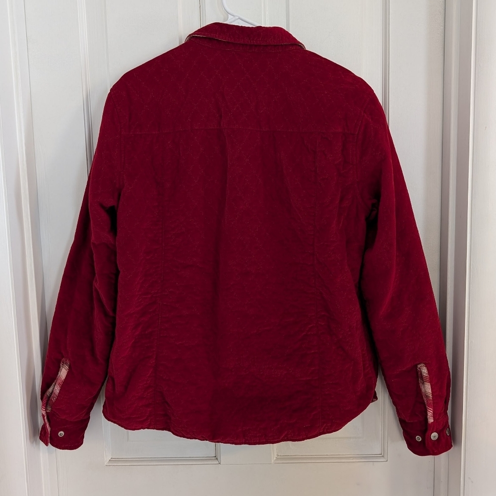 Guide Series Women's Reversible Chore Coat SMALL Plaid Quilted Barn Outdoor - Picture 7 of 8